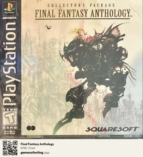 Final Fantasy Anthology PlayStation, NTSC box front