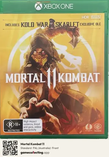 Mortal Kombat 11 Xbox One, Australia box front