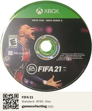 FIFA 21 Xbox One, NTSC disc