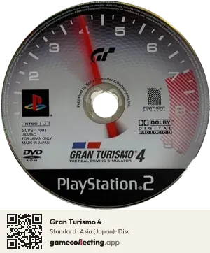 Gran Turismo 4 PlayStation 2, Asia disc