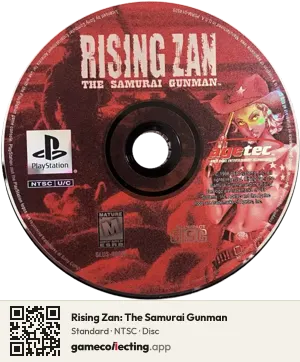 Rising Zan: The Samurai Gunman PlayStation, NTSC disc