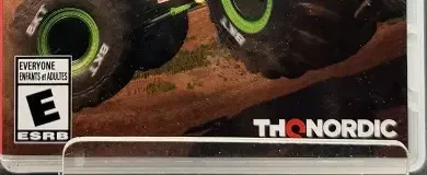 Monster Jam Steel Titans, the ESRB box on its front