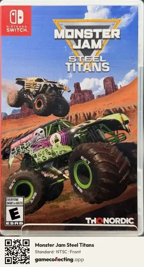 Monster Jam Steel Titans Nintendo Switch, NTSC box front