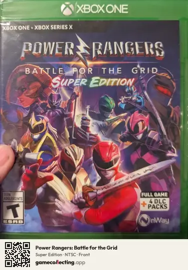 Power Rangers: Battle for the Grid Xbox One, NTSC box front