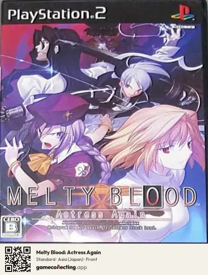 Melty Blood: Actress Again PlayStation 2, Japan box front