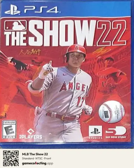 MLB The Show 22 PlayStation 4, NTSC box front