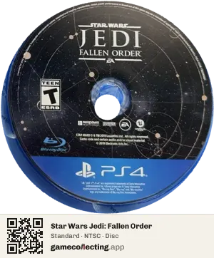 Star Wars Jedi: Fallen Order PlayStation 4, NTSC disc
