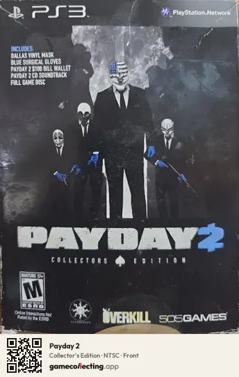 Payday 2 PlayStation 3, NTSC box front