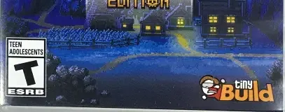 Graveyard Keeper, the ESRB box on its front
