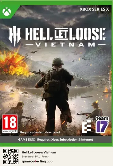 Hell Let Loose: Vietnam Xbox Series X, PAL box front