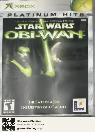 Star Wars: Obi-Wan Xbox, NTSC box front