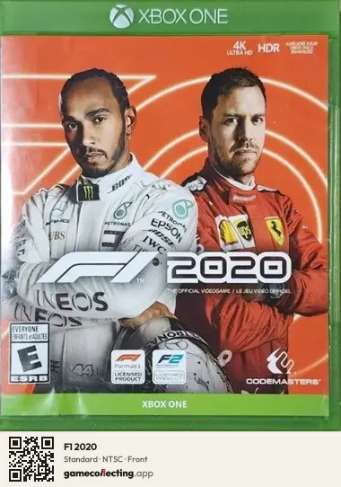 F1 2020 Xbox One, NTSC box front