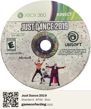 Just Dance 2019 Xbox 360, NTSC disc