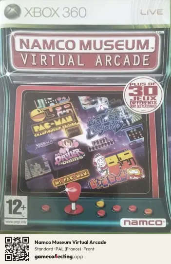 Namco Museum Virtual Arcade Xbox 360, France box front