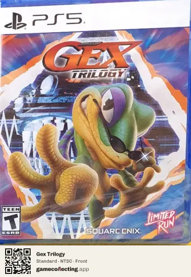 Gex Trilogy PlayStation 5, NTSC box front