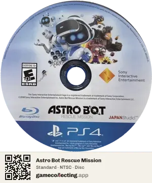 Astro Bot Rescue Mission PlayStation 4, NTSC disc