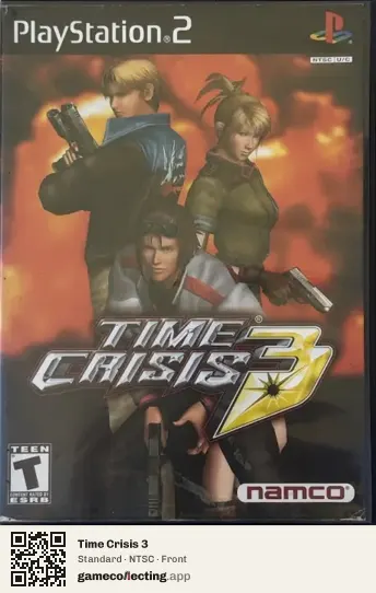 Time Crisis 3 PlayStation 2, NTSC box front