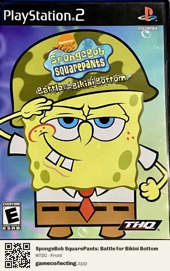 SpongeBob SquarePants: Battle for Bikini Bottom PlayStation 2, NTSC box front