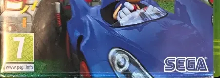 Sonic & Sega All-Stars Racing, the PEGI square on its front
