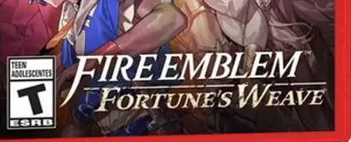 Fire Emblem: Fortune's Weave, the ESRB box on its front