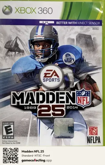 Madden NFL 25 Xbox 360, NTSC box front