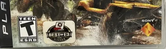 MotorStorm: Pacific Rift, the ESRB box on its front