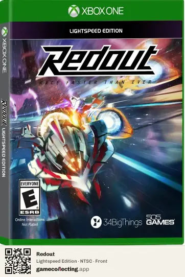Redout Xbox One, NTSC box front