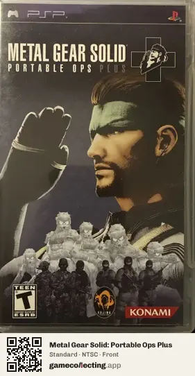 Metal Gear Solid: Portable Ops Plus PlayStation Portable, NTSC box front