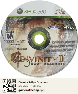 Divinity II: Ego Draconis Xbox 360, NTSC disc