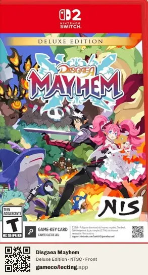 Disgaea Mayhem Nintendo Switch 2, NTSC box front