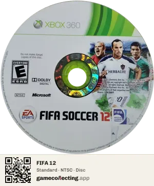 FIFA 12 Xbox 360, NTSC disc