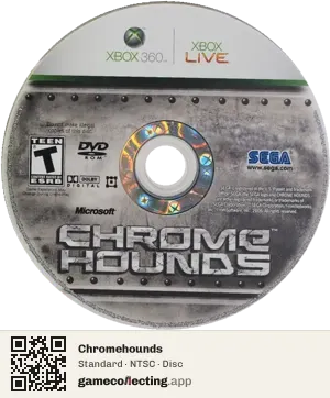 Chromehounds Xbox 360, NTSC disc