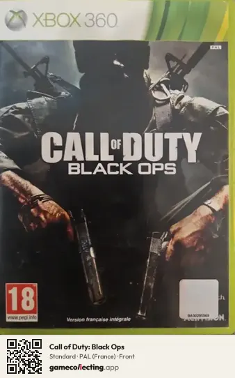 Call of Duty: Black Ops Xbox 360, France box front
