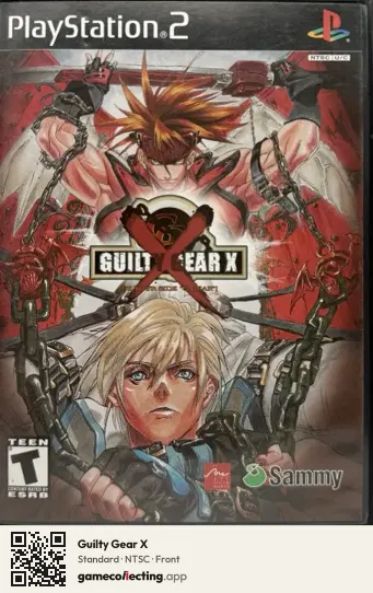 Guilty Gear X PlayStation 2, NTSC box front