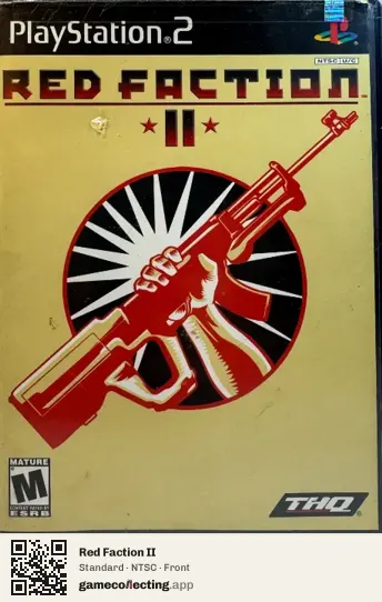 Red Faction II PlayStation 2, NTSC box front