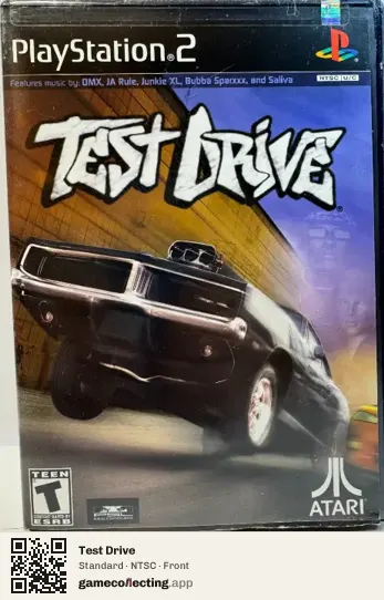 Test Drive PlayStation 2, NTSC box front
