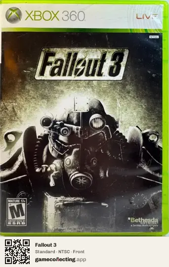 Fallout 3 Xbox 360, NTSC box front