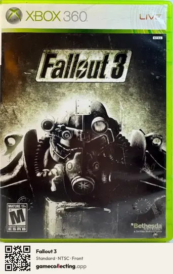 Fallout 3 Xbox 360, NTSC box front