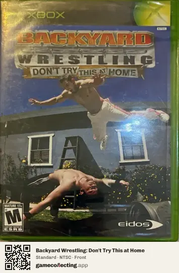 Backyard Wrestling: Don't Try This at Home Xbox, NTSC box front