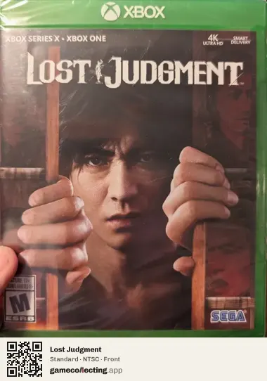 Lost Judgment Xbox Series X, NTSC box front