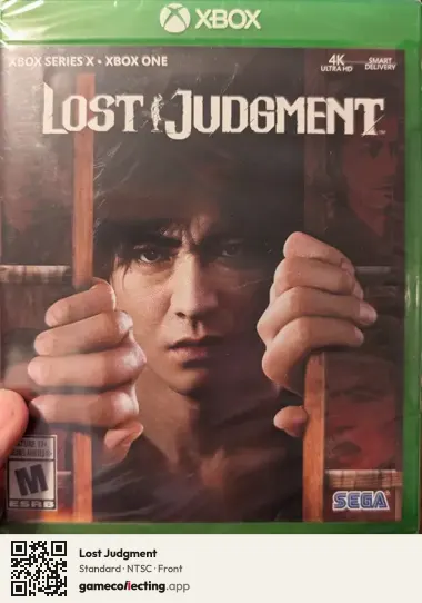 Lost Judgment Xbox Series X, NTSC box front