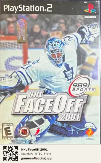 NHL FaceOff 2001 PlayStation 2, NTSC box front