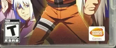 Naruto Shippuden: Ultimate Ninja Heroes 3, the ESRB box on its front