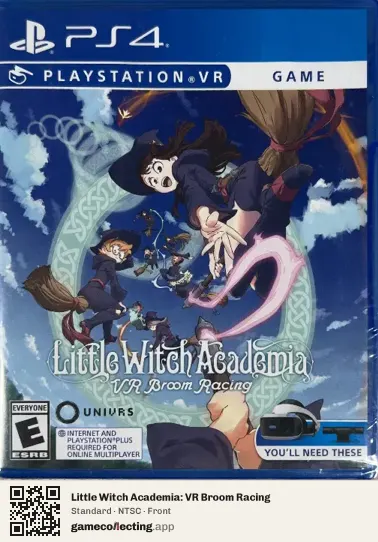 Little Witch Academia: VR Broom Racing PlayStation 4, NTSC box front