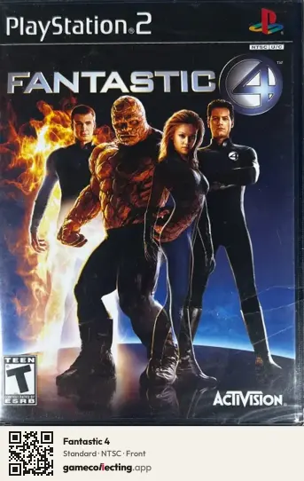 Fantastic 4 PlayStation 2, NTSC box front