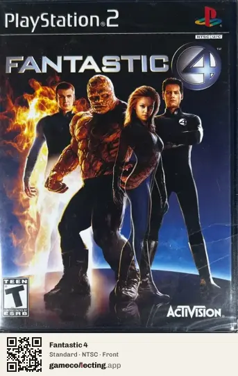 Fantastic 4 PlayStation 2, NTSC box front