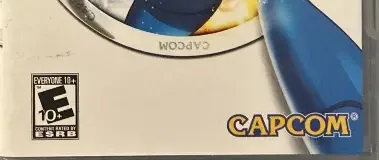 Mega Man Maverick Hunter X, the ESRB box on its front