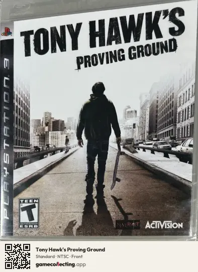 Tony Hawk's Proving Ground PlayStation 3, NTSC box front