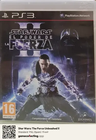 Star Wars: The Force Unleashed II PlayStation 3, Spain box front