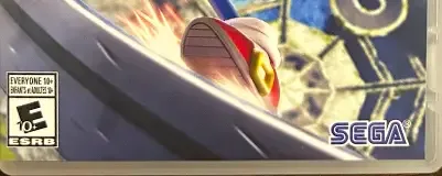 Sonic Frontiers, the ESRB box on its front
